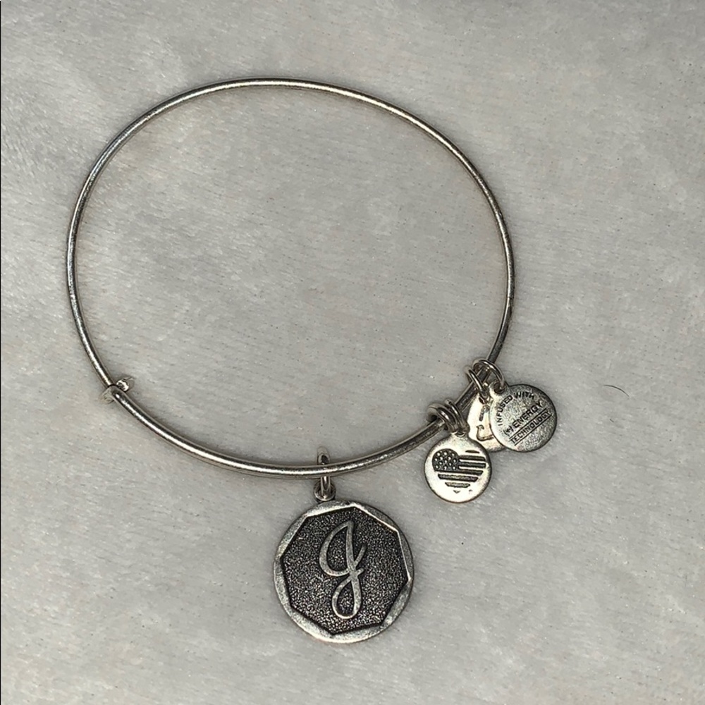 Alex and Ani Cursive J Bracelet